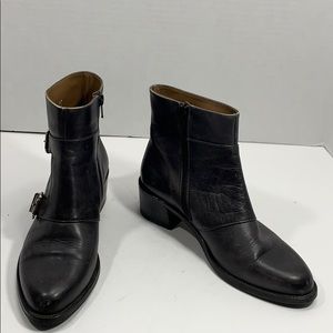 Pertini leather buckle boots size 37